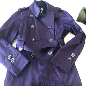 gorgeous purple trench!